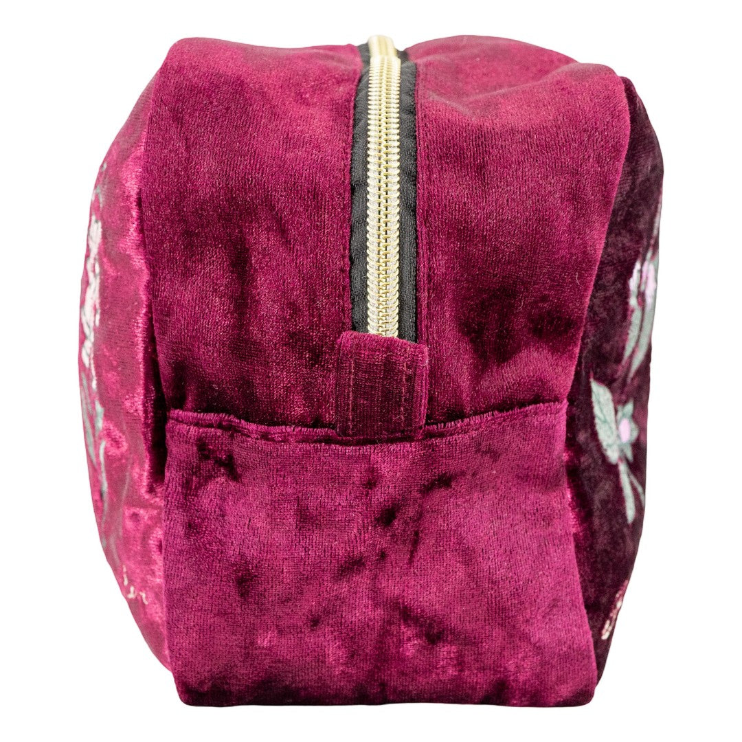 Baneful Botany Velvet Cosmetic Bag