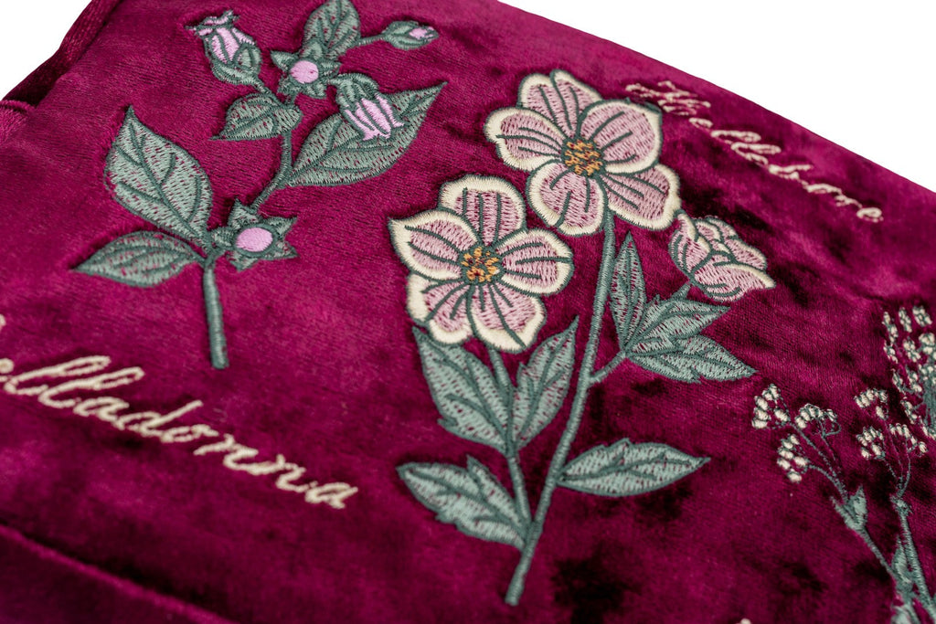 Baneful Botany Velvet Cosmetic Bag