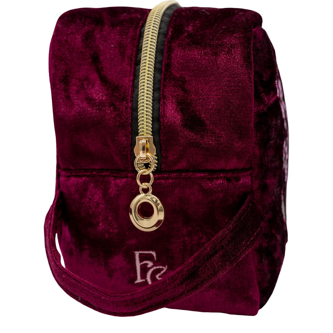 Baneful Botany Velvet Cosmetic Bag