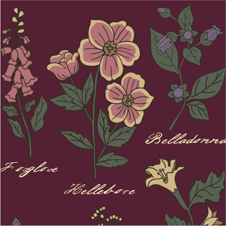 Baneful Botany Crew Socks - ResirWrecked Costumes