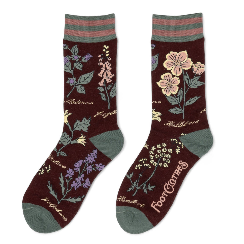 Baneful Botany Crew Socks - ResirWrecked Costumes