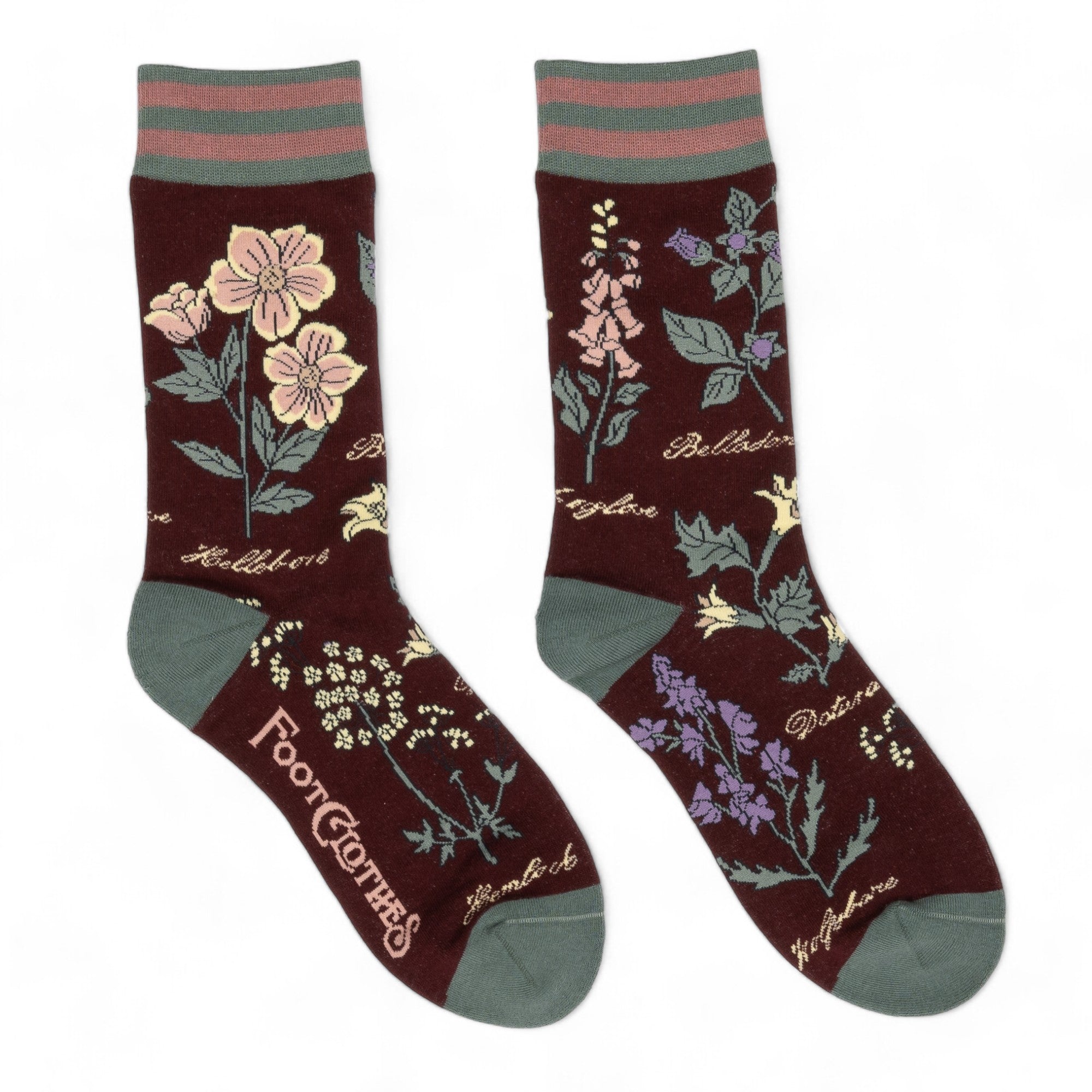 Baneful Botany Crew Socks - ResirWrecked Costumes
