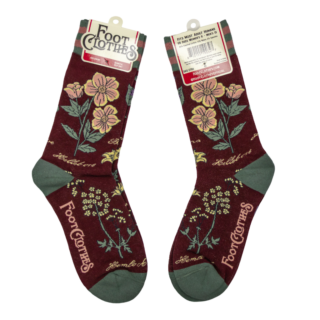 Baneful Botany Crew Socks - ResirWrecked Costumes