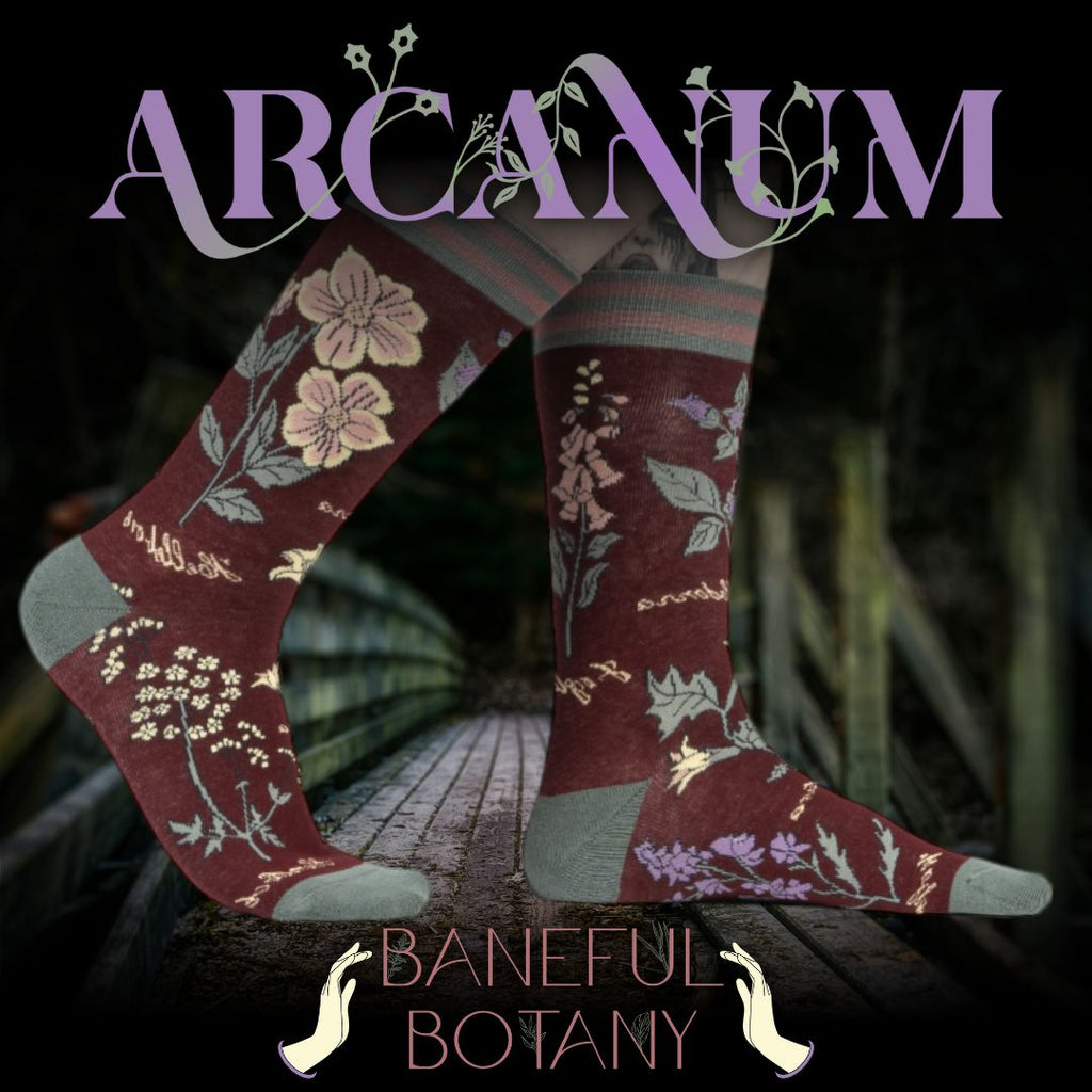 Baneful Botany Crew Socks - ResirWrecked Costumes