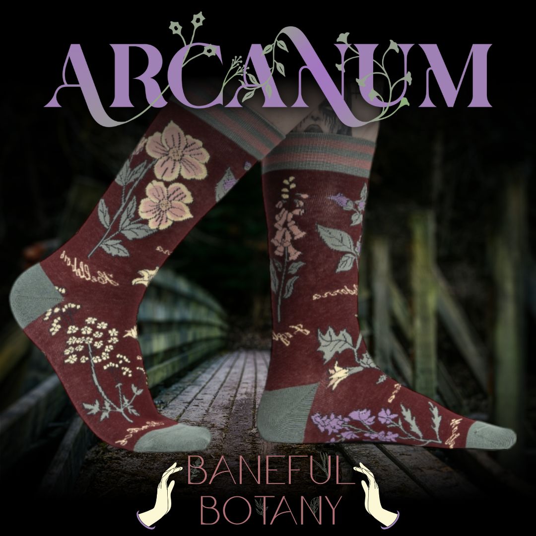 Baneful Botany Crew Socks - ResirWrecked Costumes