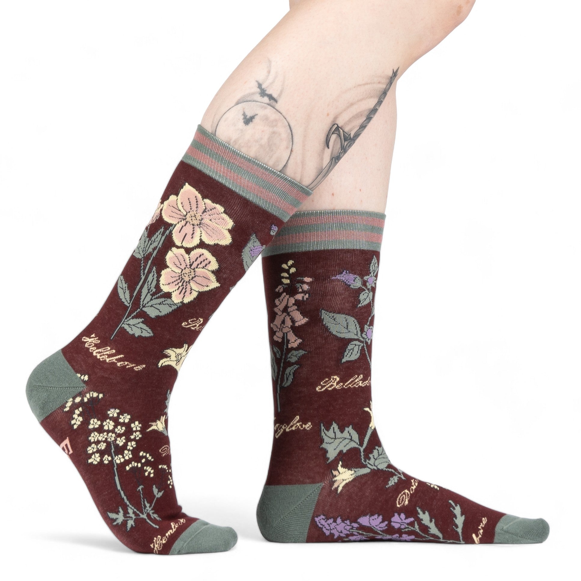 Baneful Botany crew socks.