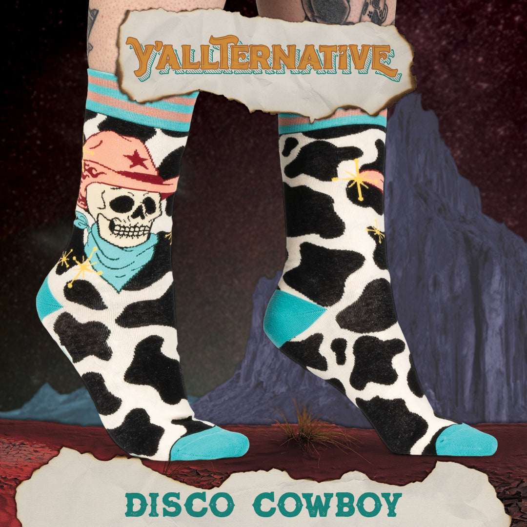 Disco Cowboy Crew Socks - ResirWrecked Costumes