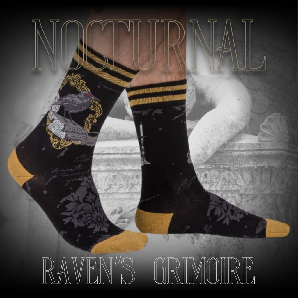 Raven's Grimoire Crew Socks - ResirWrecked Costumes