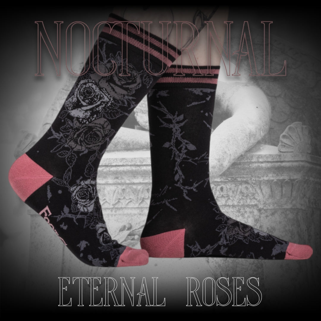 Eternal Roses Crew Socks - ResirWrecked Costumes