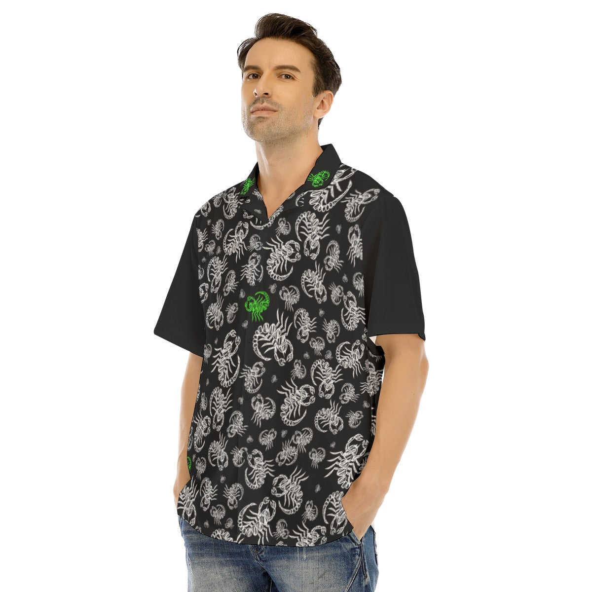 Scorpions Attack Button-Up Aloha Shirt