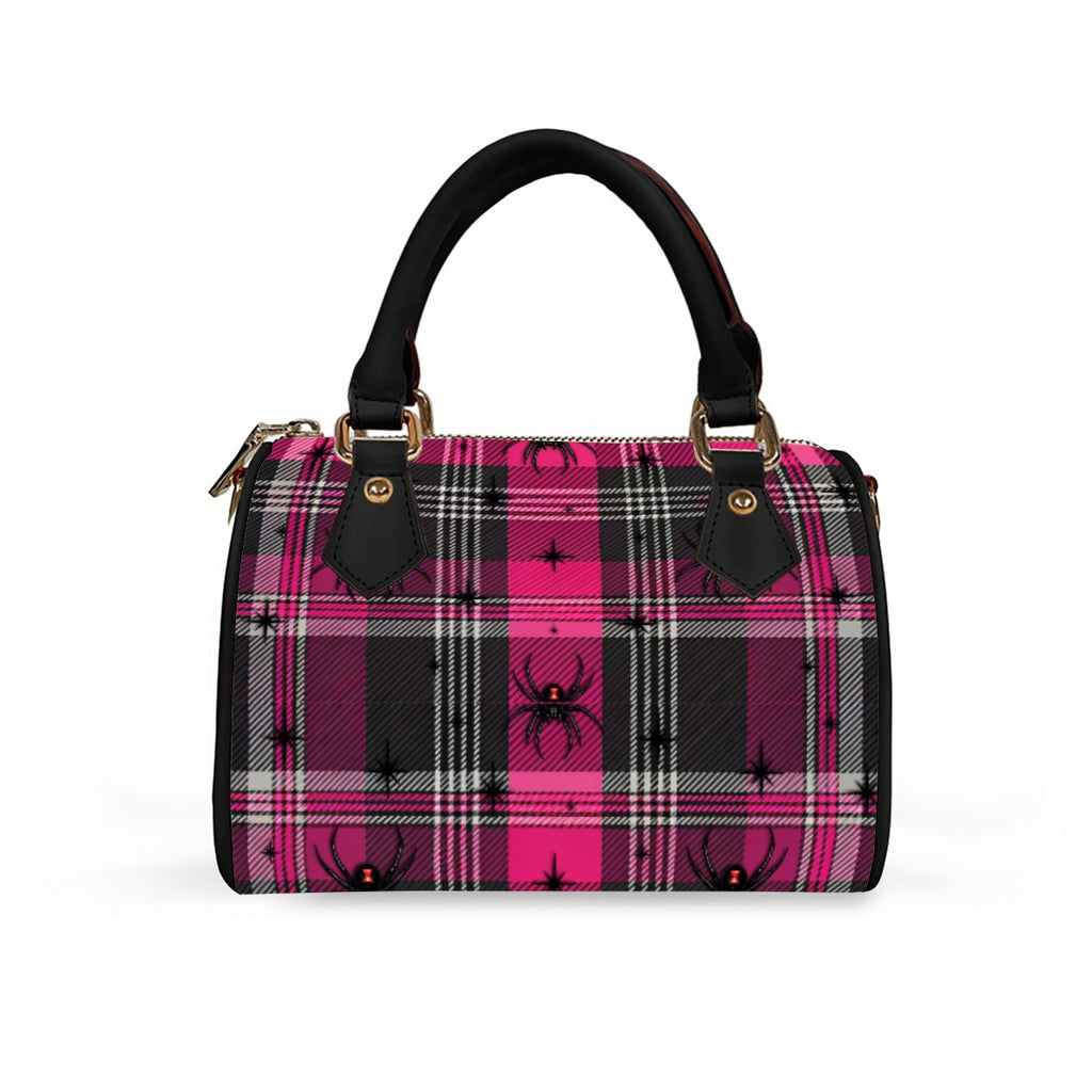 On Wednesdays We Wear Spiders Barrel Handbag
