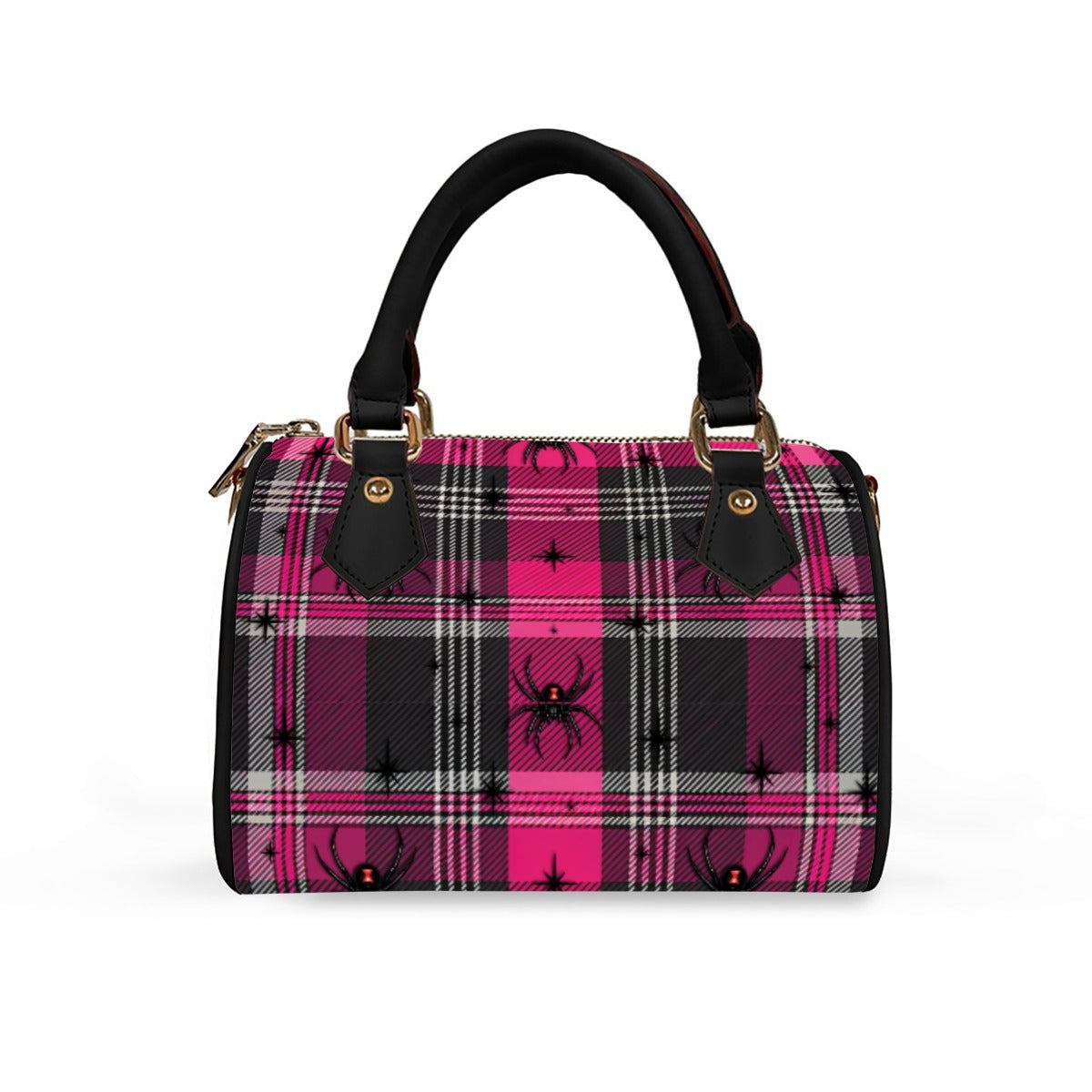 On Wednesdays We Wear Spiders Barrel Handbag