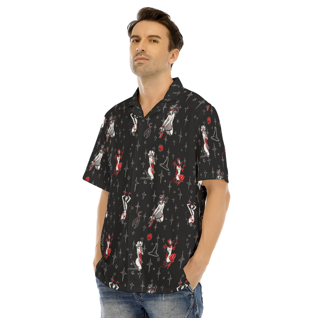 Gothic Cuties Pinups Artist Series Button-Up Shirt - ResirWrecked Costumes