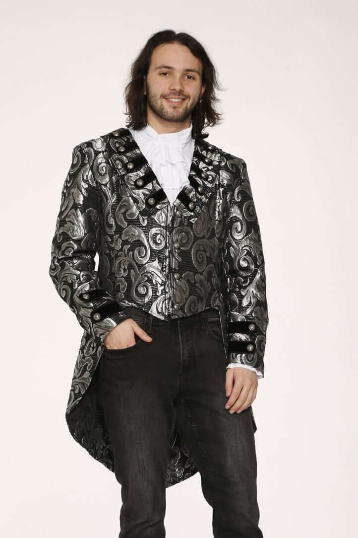 Brocade Tailcoat - Silver image 0