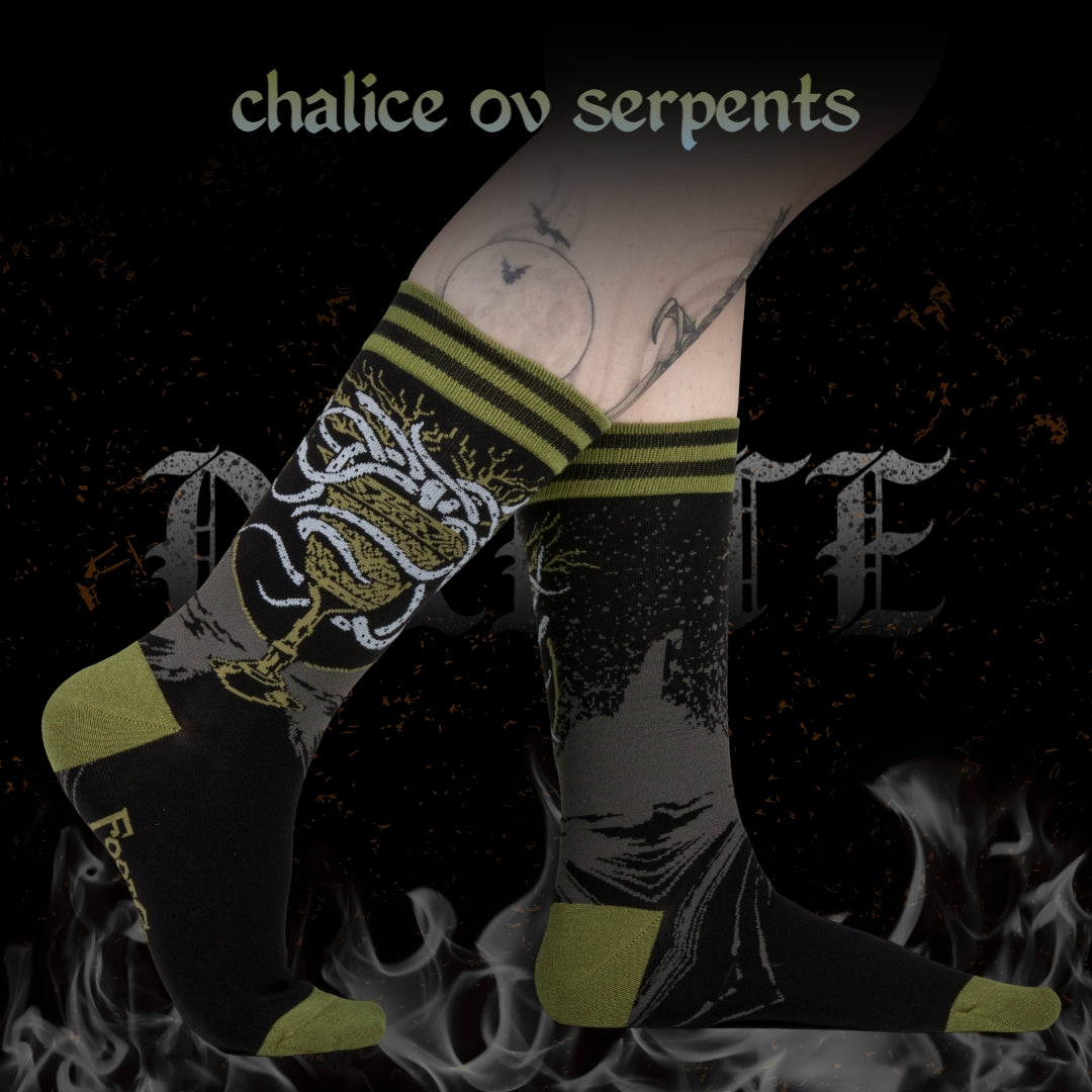 Chalice ov Serpents Crew Socks - ResirWrecked Costumes