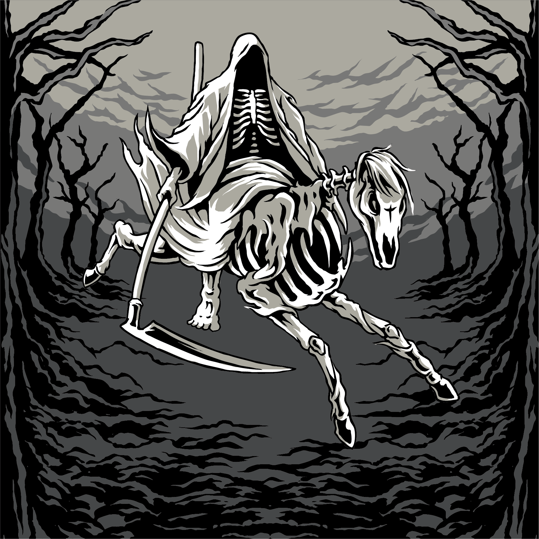 Death on a Pale Horse Crew Socks - ResirWrecked Costumes