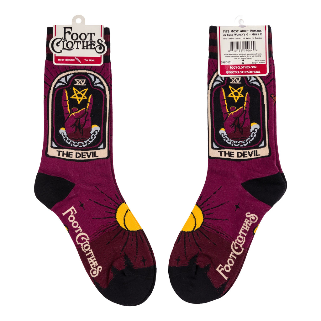 The Devil Tarot Nouveau Crew Socks - ResirWrecked Costumes