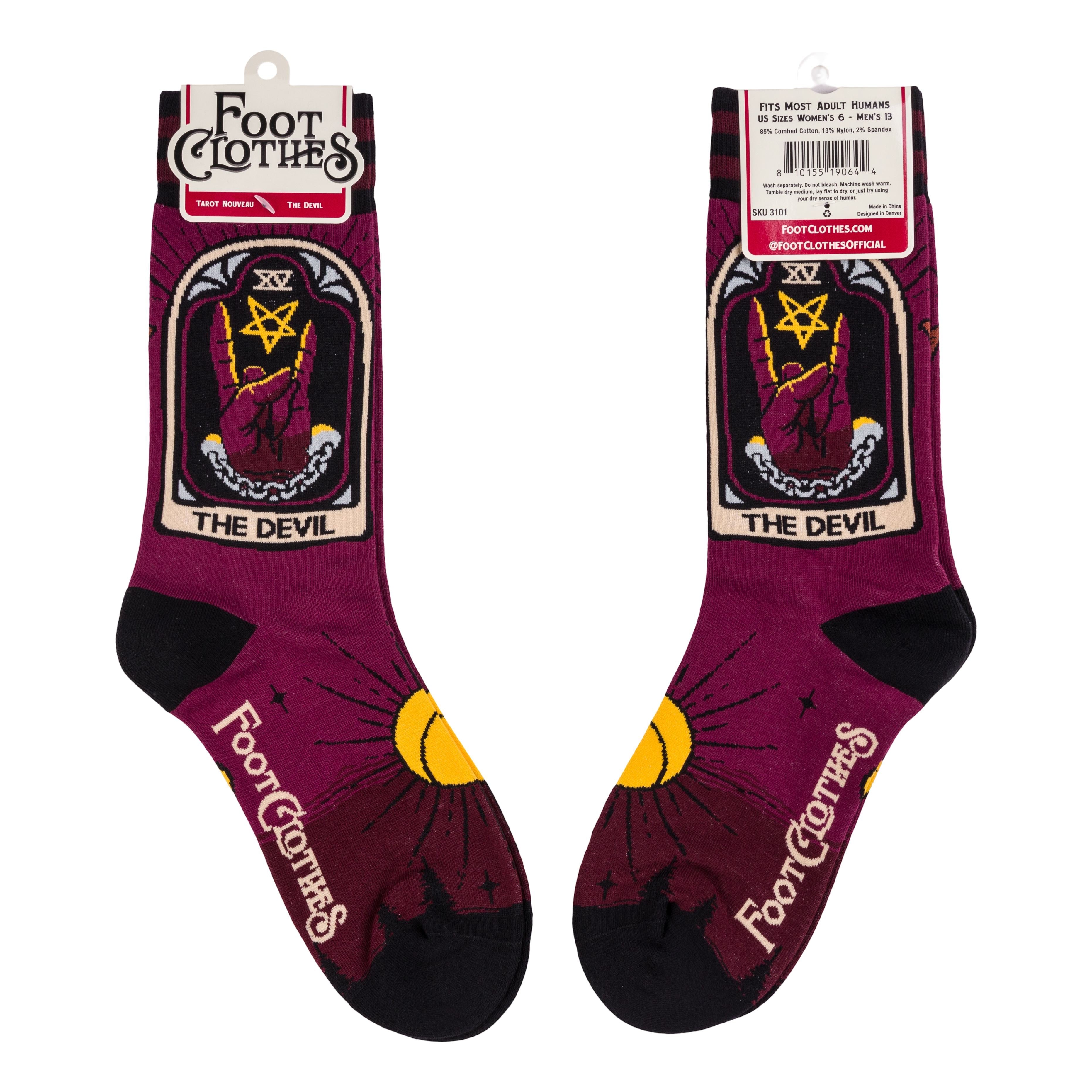 The Devil Tarot Nouveau Crew Socks - ResirWrecked Costumes
