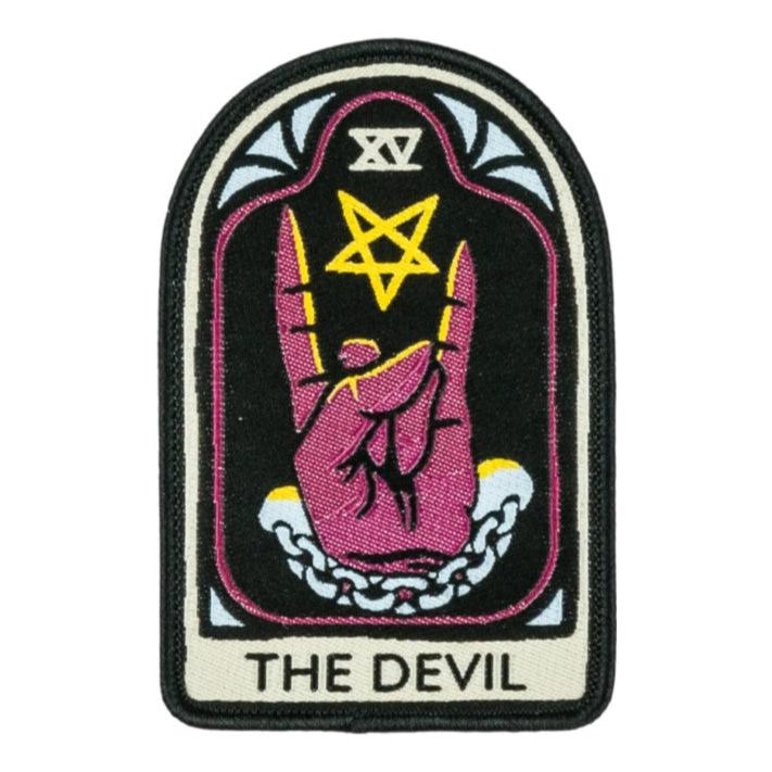 The Devil Tarot Nouveau iron-on patch.