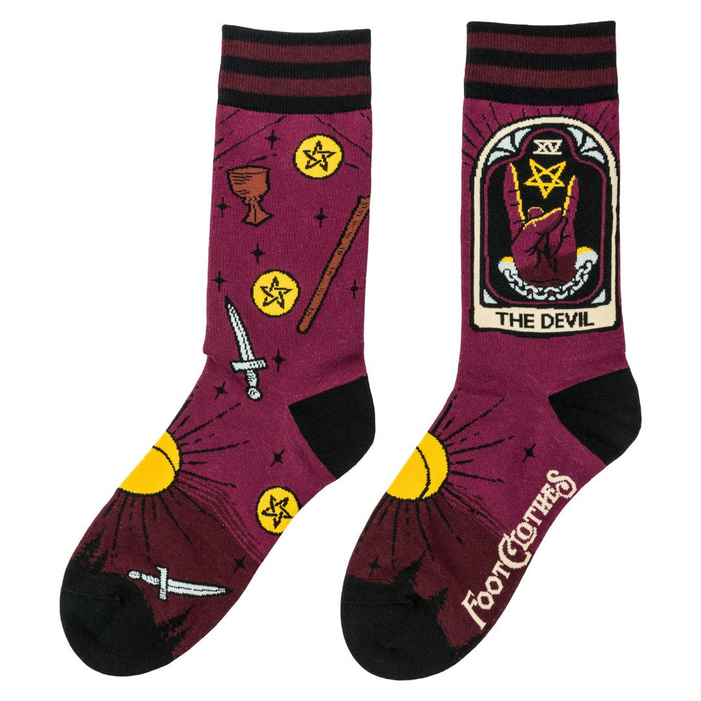 The Devil Tarot Nouveau Crew Socks - ResirWrecked Costumes