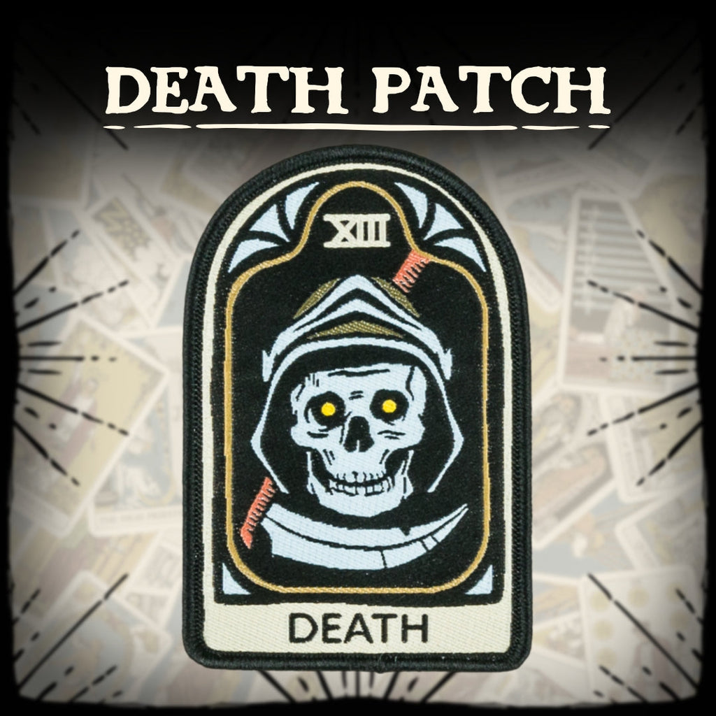 LIMITED Death Tarot Nouveau Iron-On Patch - ResirWrecked Costumes