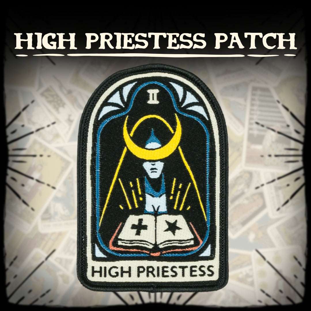 LIMITED The High Priestess Tarot Nouveau Iron-On Patch - ResirWrecked Costumes