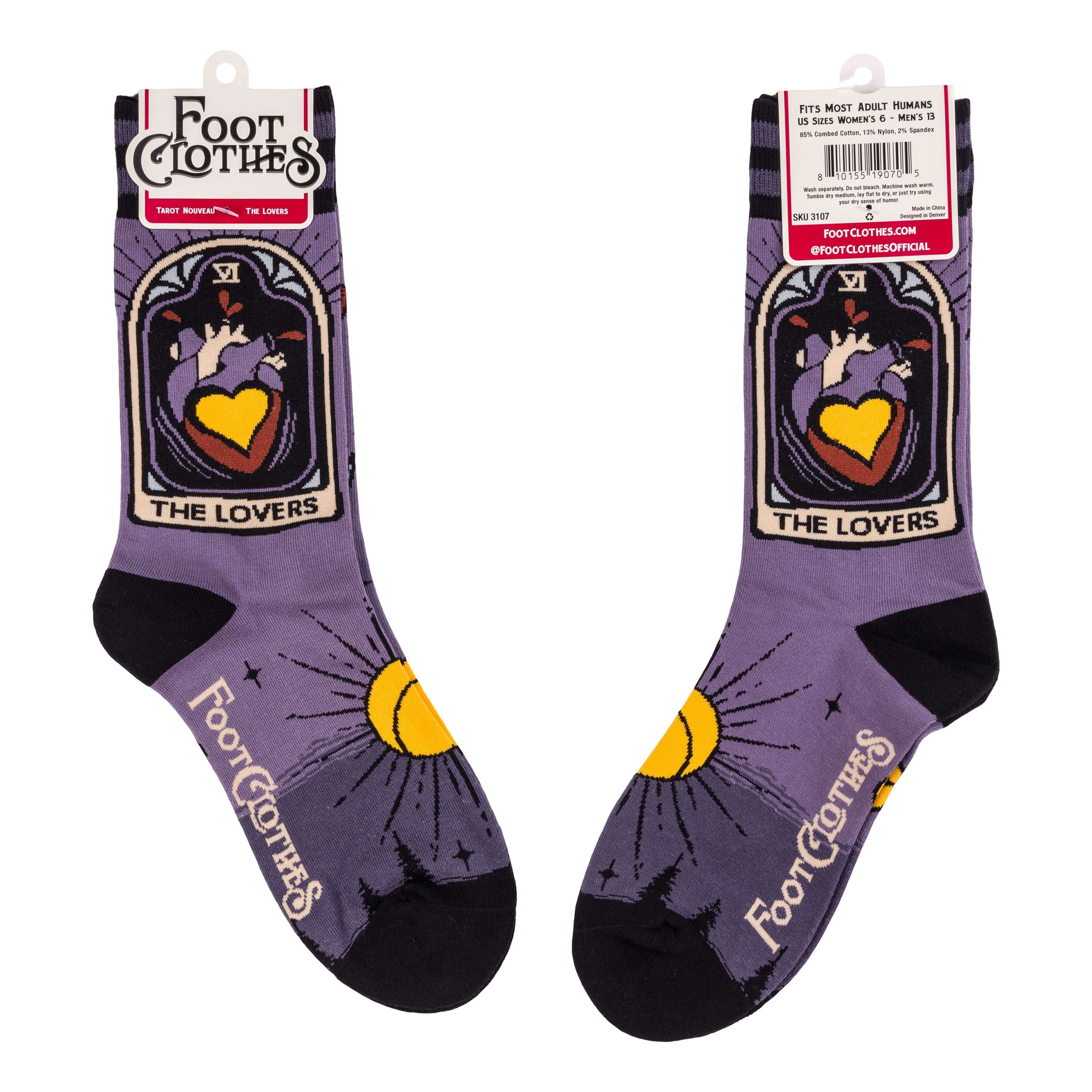 The Lovers Tarot Nouveau Crew Socks - ResirWrecked Costumes