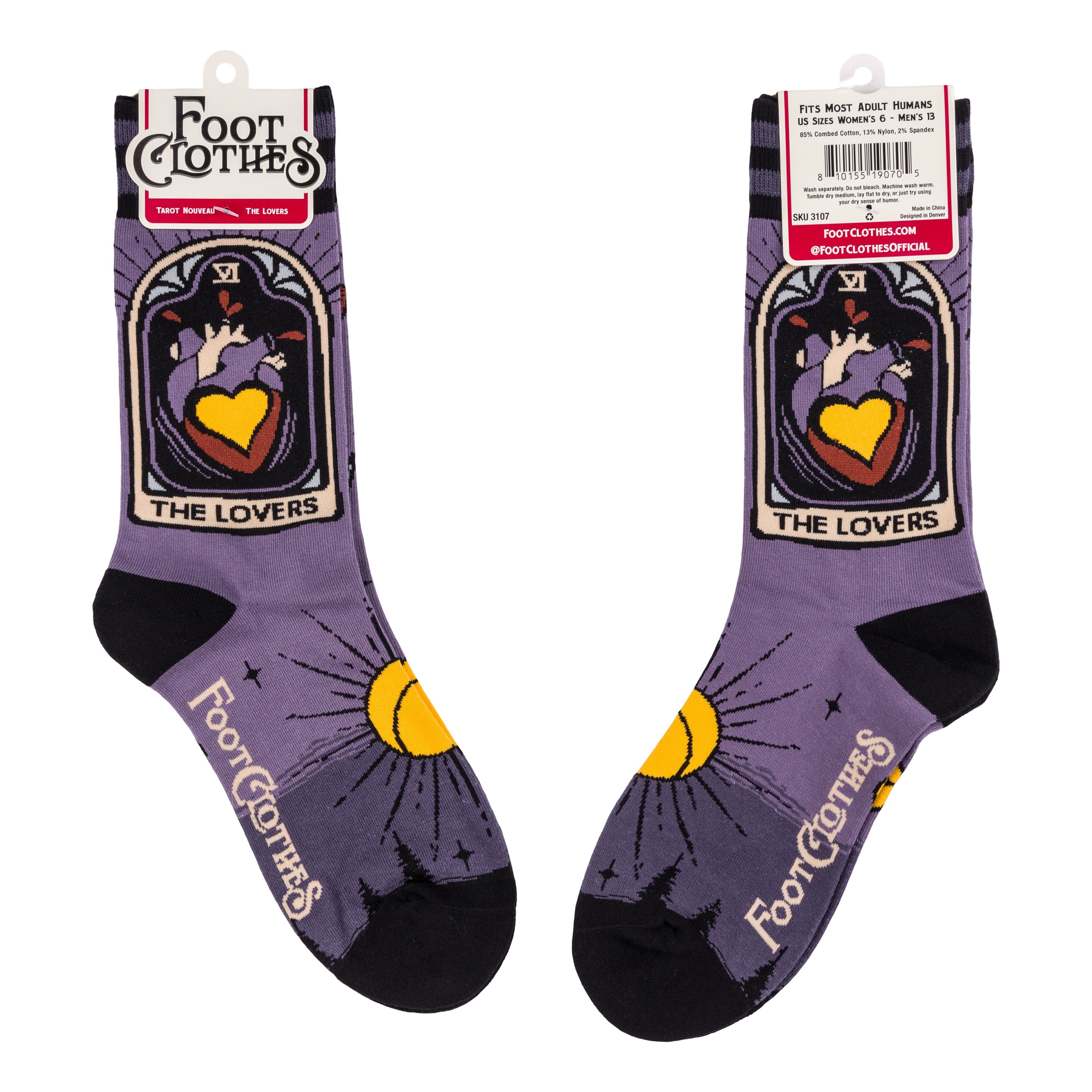 The Lovers Tarot Nouveau Crew Socks - ResirWrecked Costumes