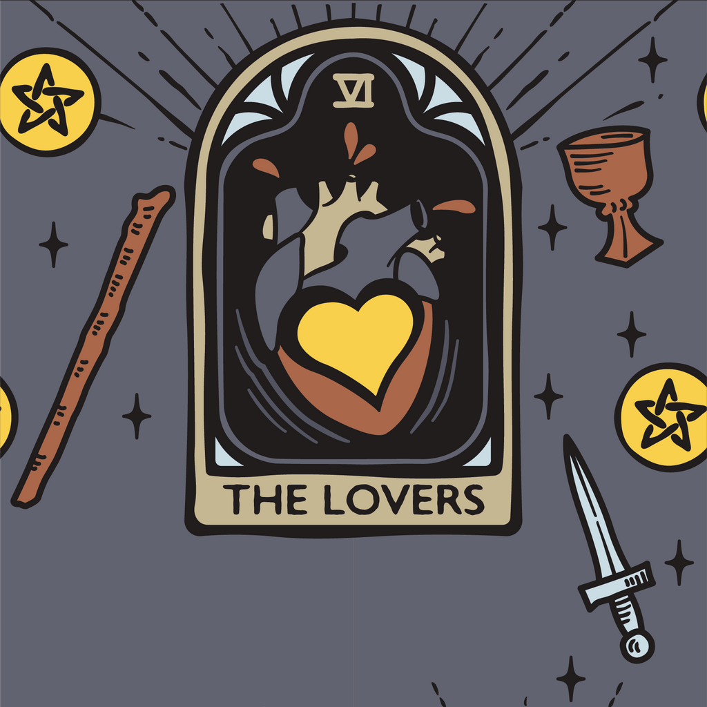The Lovers Tarot Nouveau Crew Socks - ResirWrecked Costumes