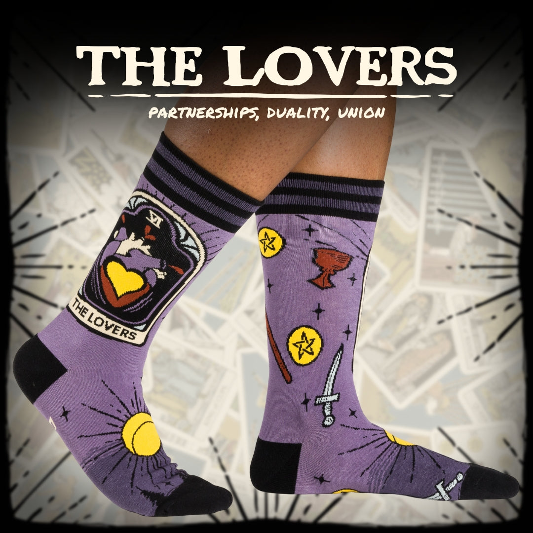 The Lovers Tarot Nouveau Crew Socks - ResirWrecked Costumes