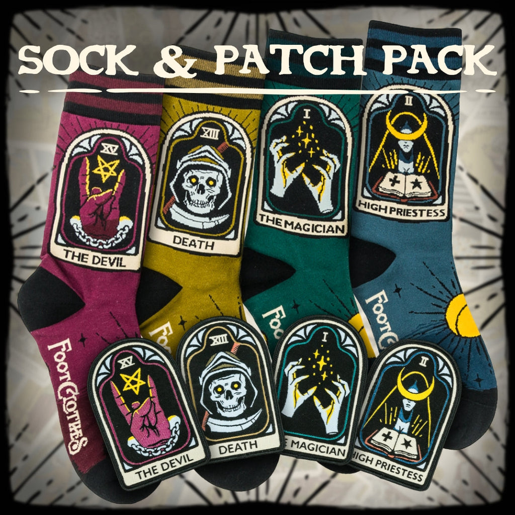 LIMITED Tarot Nouveau Sock and Patch Pack | 4 Designs - ResirWrecked Costumes