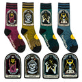 Four-design Tarot Nouveau sock and patch pack.