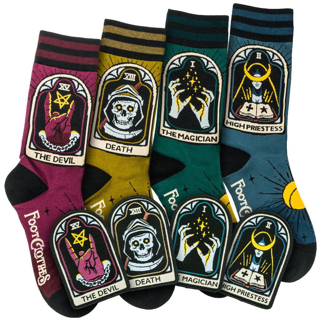 LIMITED Tarot Nouveau Sock and Patch Pack | 4 Designs - ResirWrecked Costumes