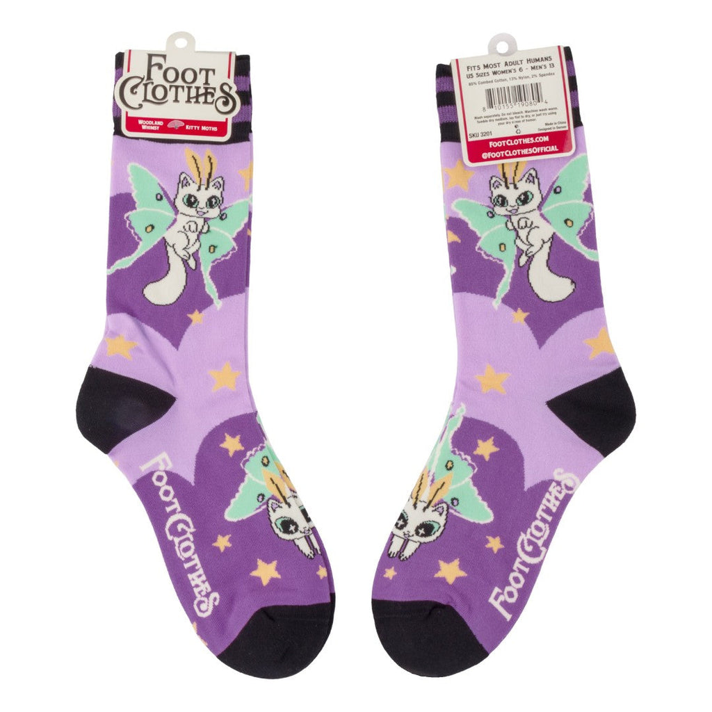 Kitty Moths Crew Socks - ResirWrecked Costumes