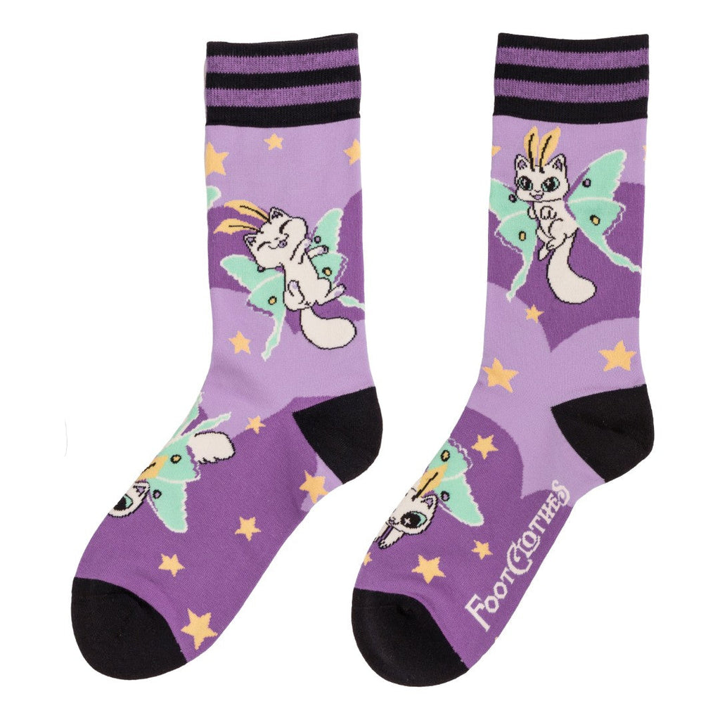 Kitty Moths Crew Socks - ResirWrecked Costumes