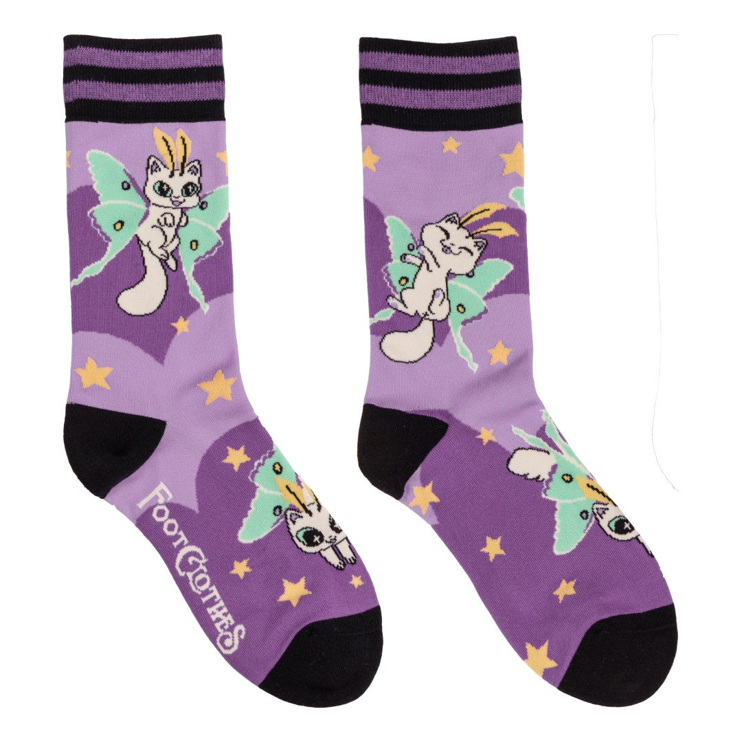 Kitty Moths Crew Socks - ResirWrecked Costumes
