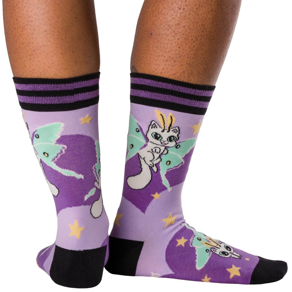 Kitty Moths Crew Socks - ResirWrecked Costumes