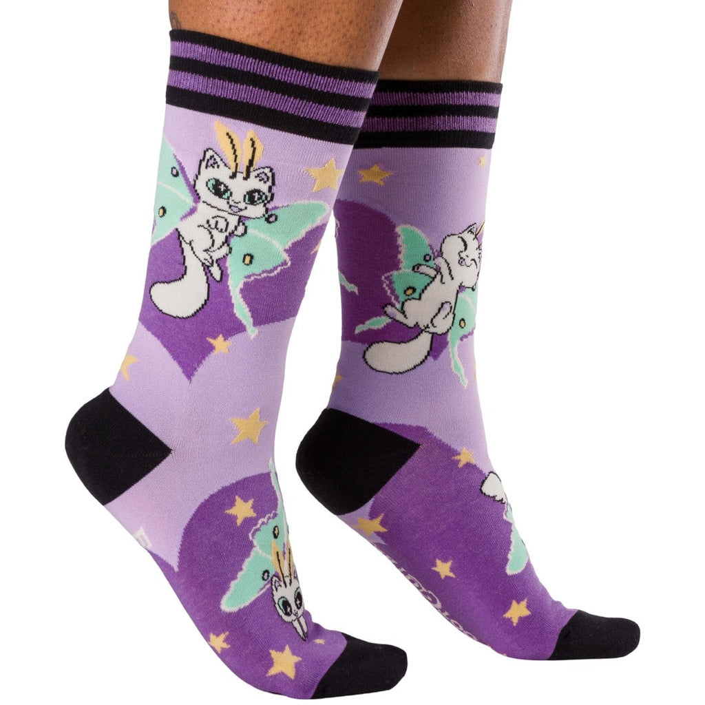 Kitty Moths Crew Socks - ResirWrecked Costumes