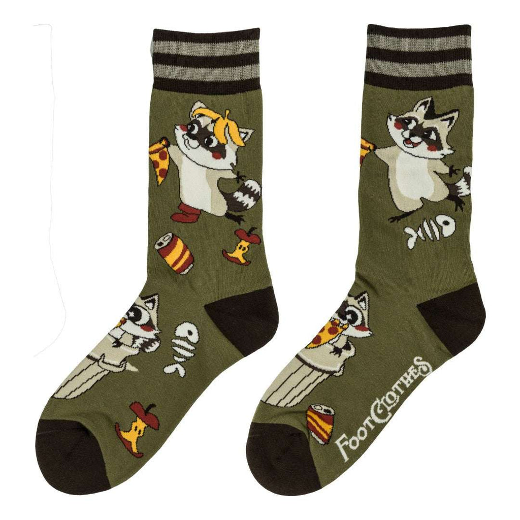 Trash Panda Pizza Party Crew Socks - ResirWrecked Costumes