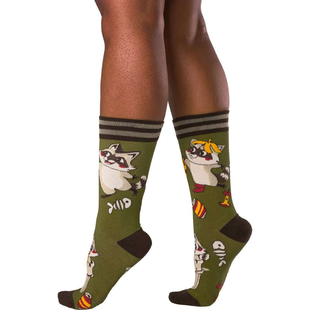 Trash Panda Pizza Party Crew Socks - ResirWrecked Costumes