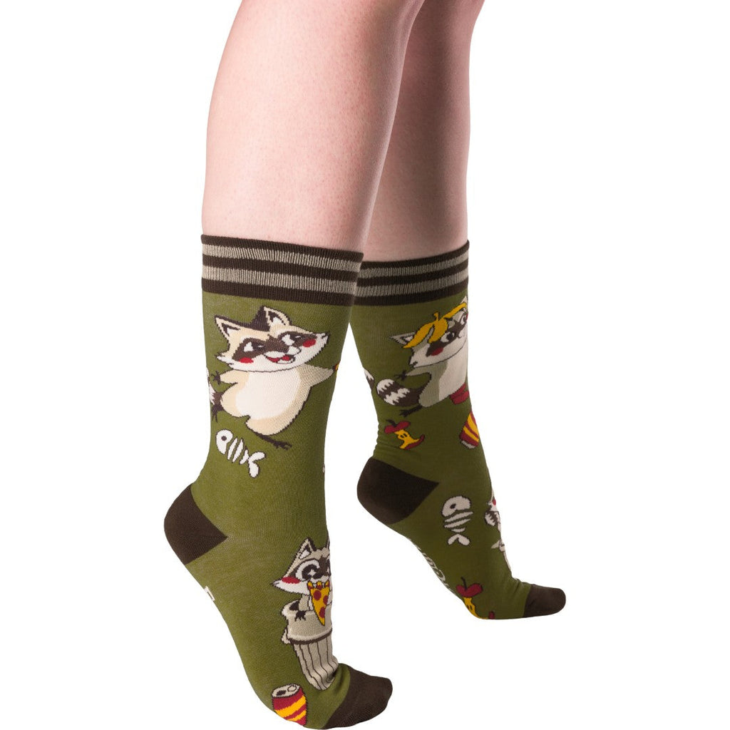 Trash Panda Pizza Party Crew Socks - ResirWrecked Costumes