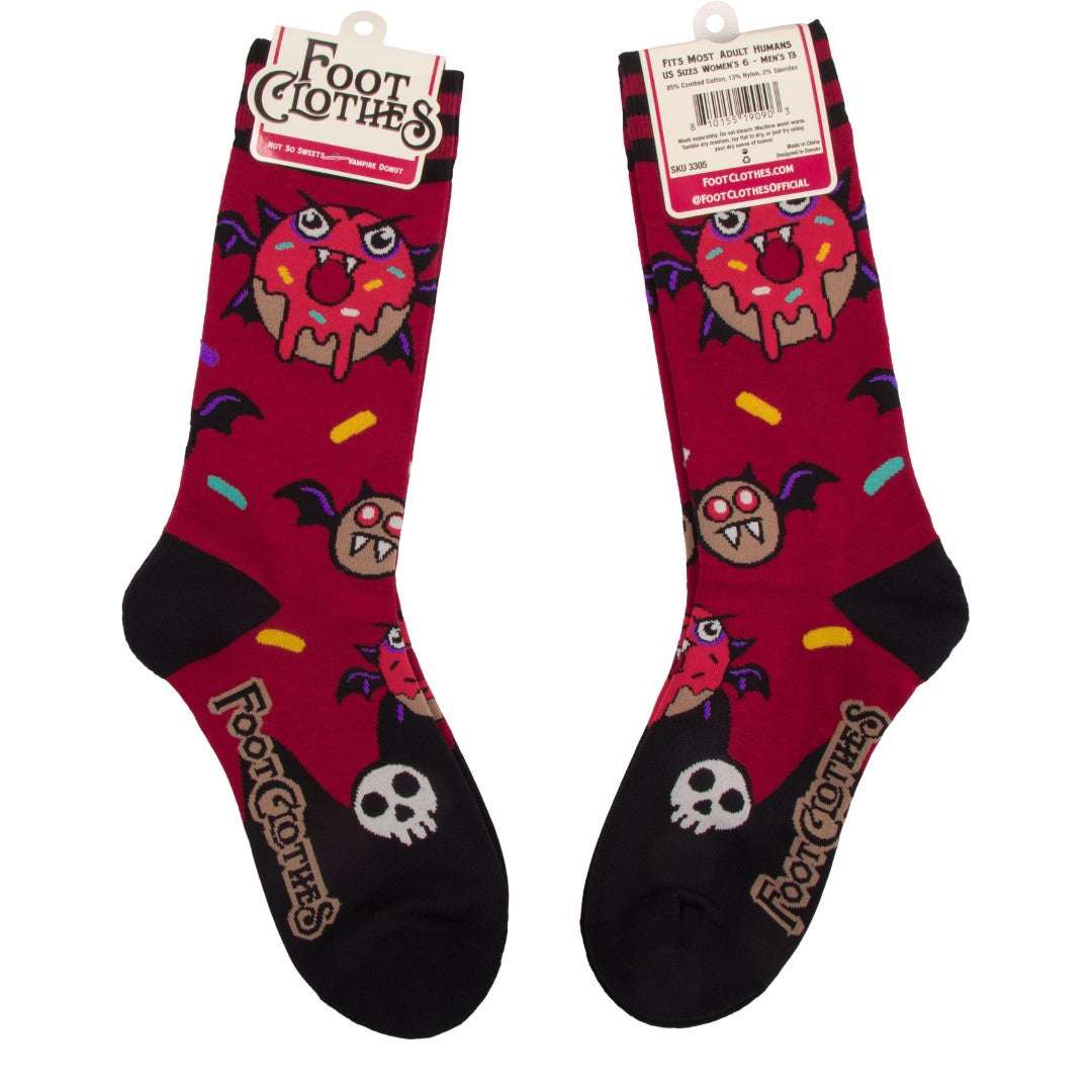 Vampire Donut Crew Socks - ResirWrecked Costumes