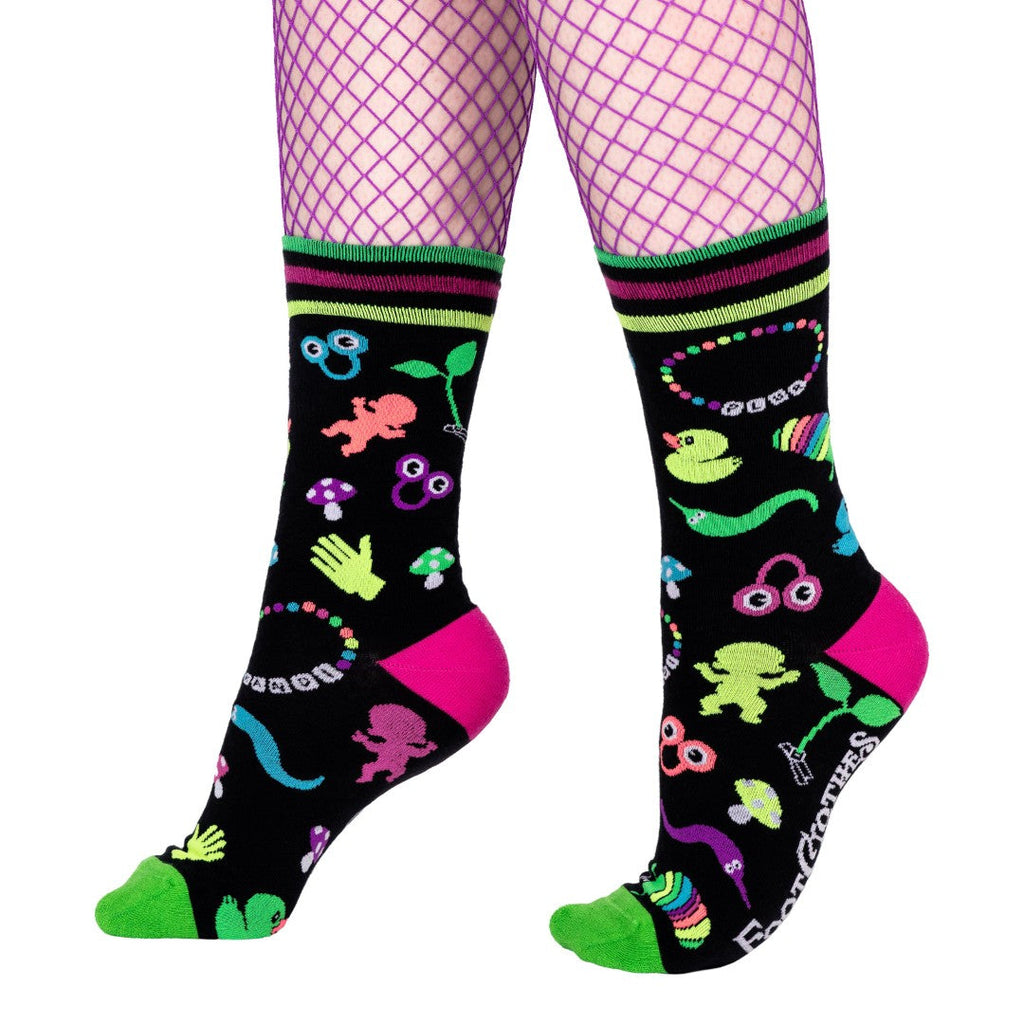 Tiny Trinkets UV Reactive Crew Socks - ResirWrecked Costumes