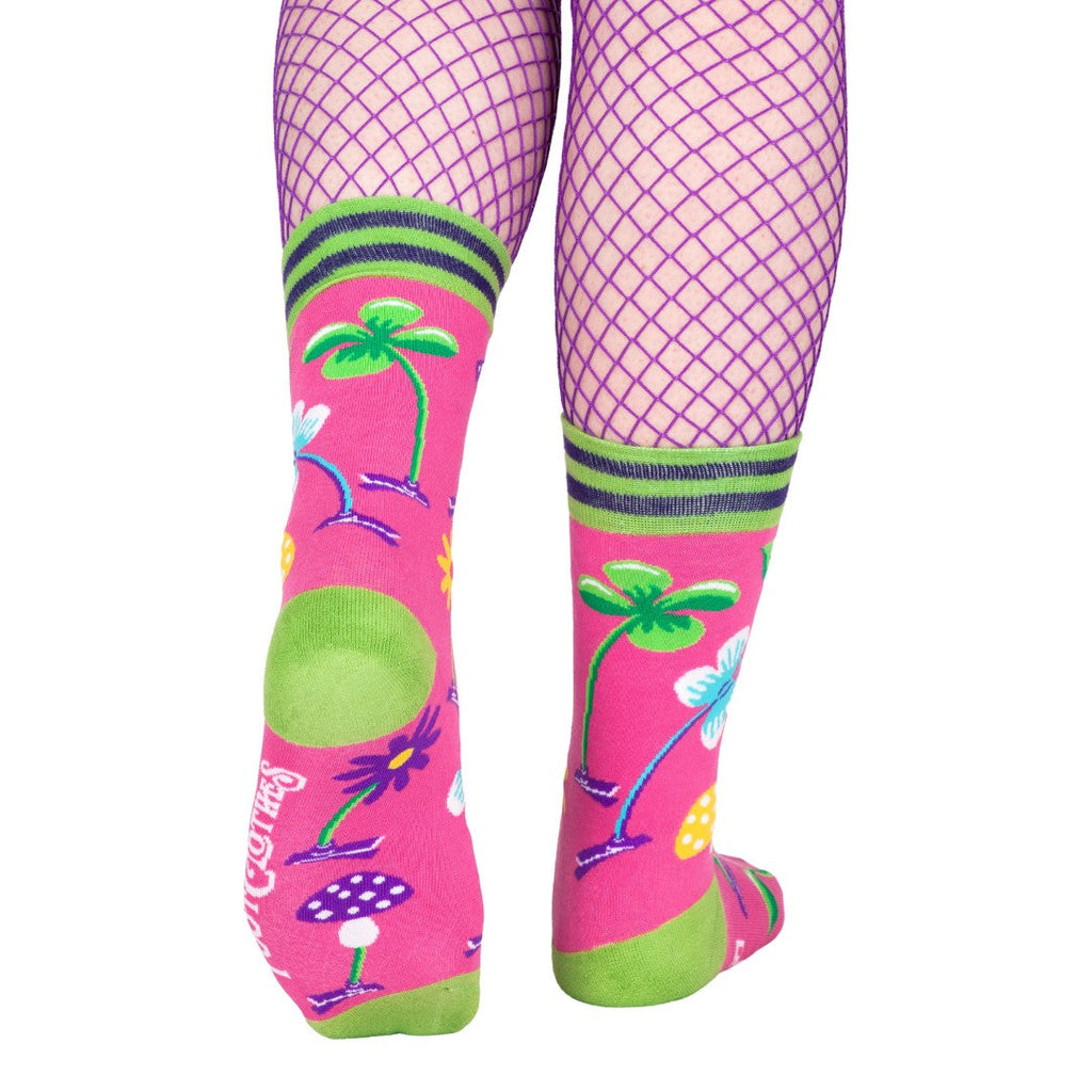 Trippy Clippies UV Reactive Crew Socks - ResirWrecked Costumes