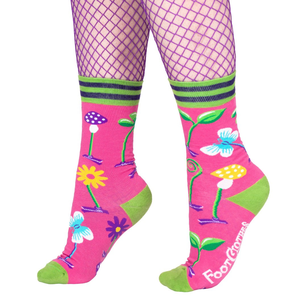 Trippy Clippies UV Reactive Crew Socks - ResirWrecked Costumes