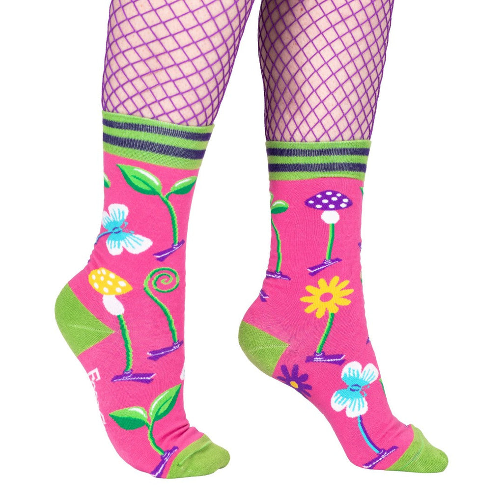 Trippy Clippies UV Reactive Crew Socks - ResirWrecked Costumes