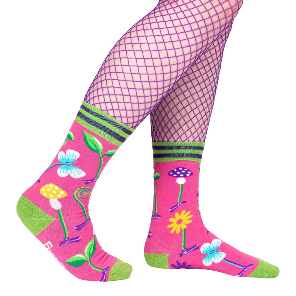 Trippy Clippies UV Reactive Crew Socks - ResirWrecked Costumes