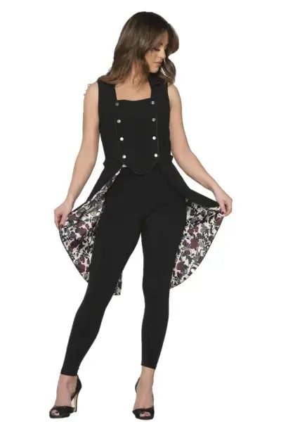 Steampunk Floral Vest image for women