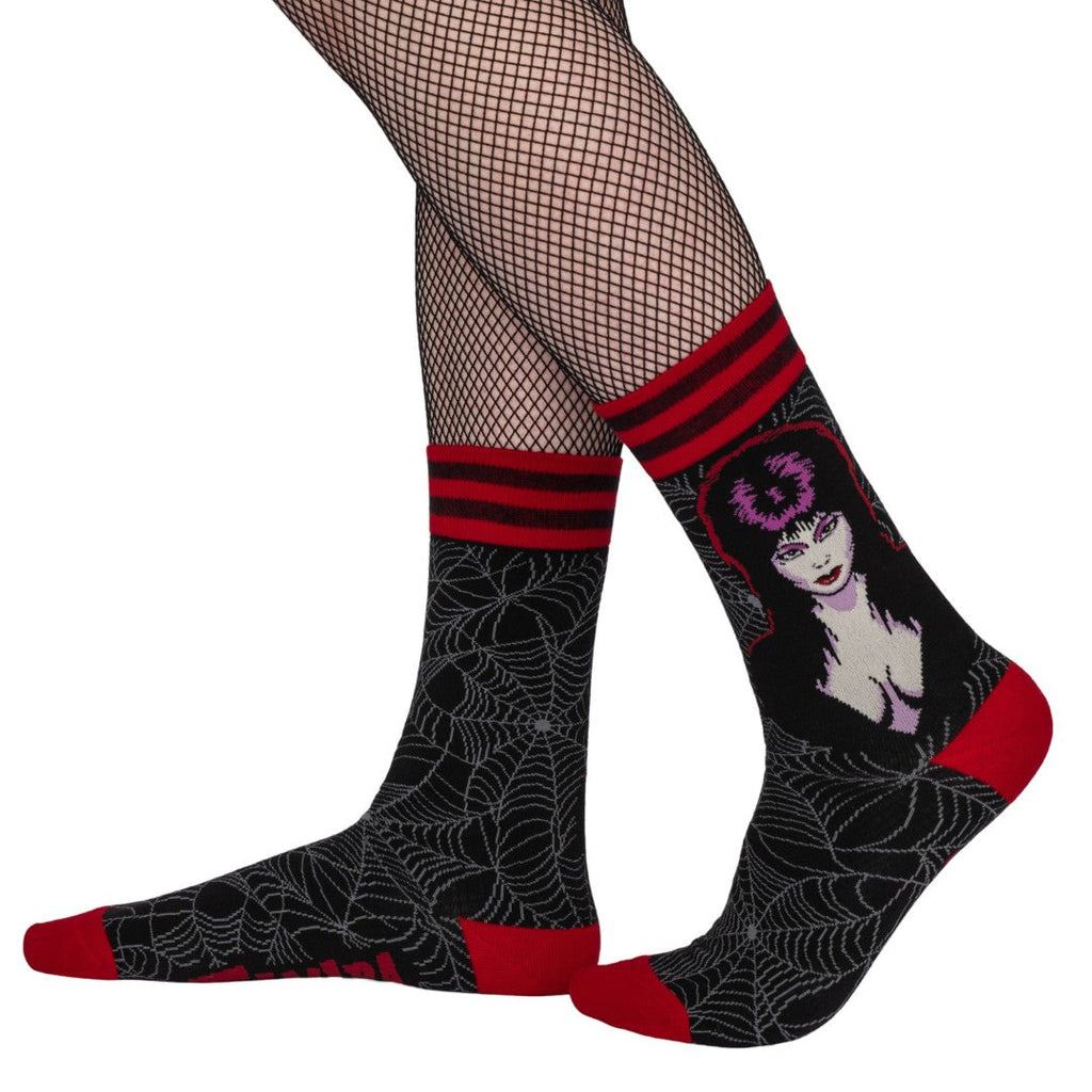 Elvira Mistress of the Dark crew socks.