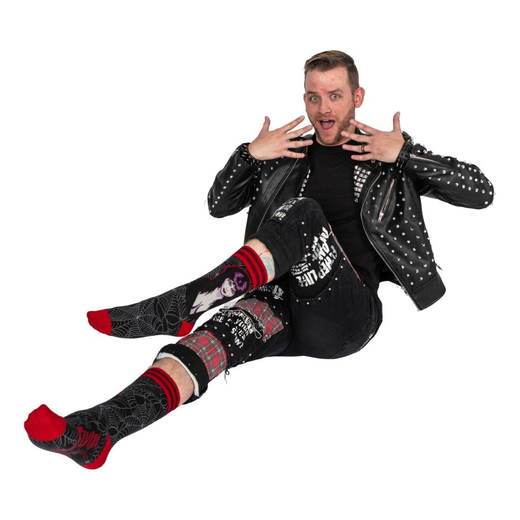 Elvira Mistress of the Dark Crew Socks - ResirWrecked Costumes